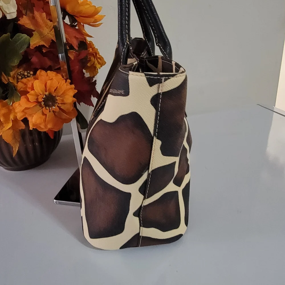 Dooney & Bourke Giraffe Print Satchel - Picture 5 of 12